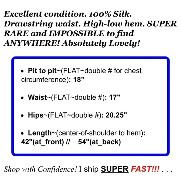 Tolani Sz S 100% Silk Blue High Low Maxi Dress Aztec Tribal Print Drawstring - Picture 2 of 9